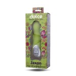 Нежно-зелёный вибратор Dolce Jaxon - 12,5 см.