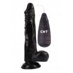 Черный вибратор-реалистик 8.5 Vibrating Beginner Dildo - 21,5 см.