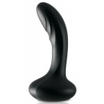 Черный массажер простаты Ultimate Silicone P-Spot Massager - 13,9 см.