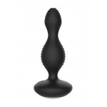 Чёрная анальная пробка с электростимуляцией E-Stimulation Vibrating Buttplug - 14 см.