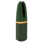 Зеленый вибратор Luxurious Split Tip Vibrator - 13,1 см.