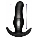 Черная анальная вибропробка Kinetic Thumping 7X Prostate Anal Plug - 13,3 см.