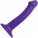 Фиолетовый фаллоимитатор-насадка Strap-On-Me Dildo Dual Density size M - 18 см.