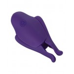 Фиолетовые виброзажимы для сосков Nipple Play Rechargeable Nipplettes